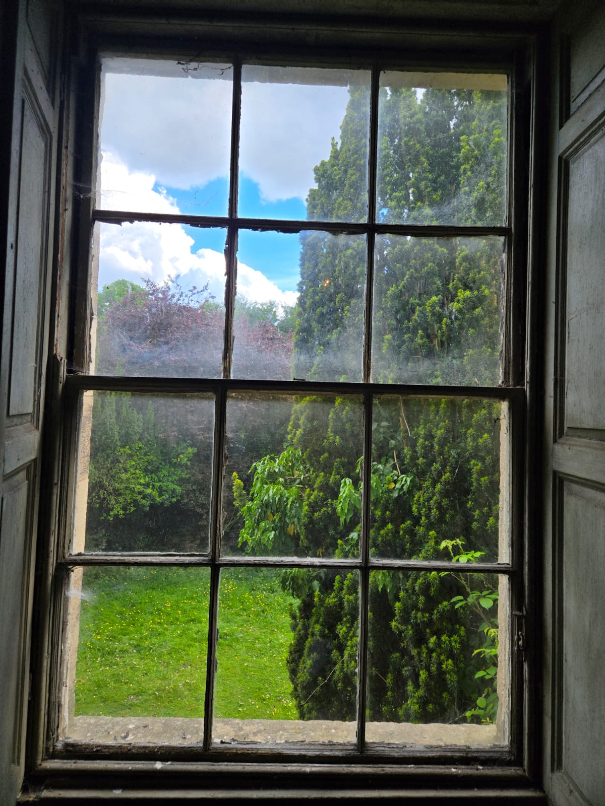 The Blue Room — original panelling and chandelier